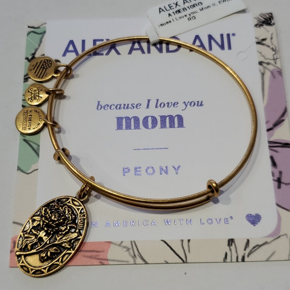 Alex and Ani Mom Because I Love You bracelet - Picture 4 of 6